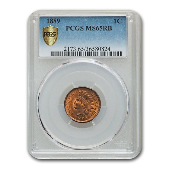 1889 Indian Head Cent MS-65 PCGS (Red/Brown) 1889 Indian Head Cent MS-65 PCGS (Red/Brown)