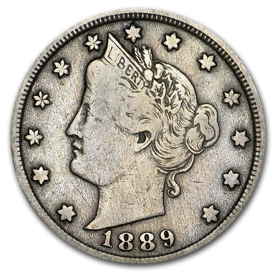 1889 Liberty Head V Nickel Fine 1889 Liberty Head V Nickel Fine