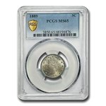 1889 Liberty Head V Nickel MS-65 PCGS
