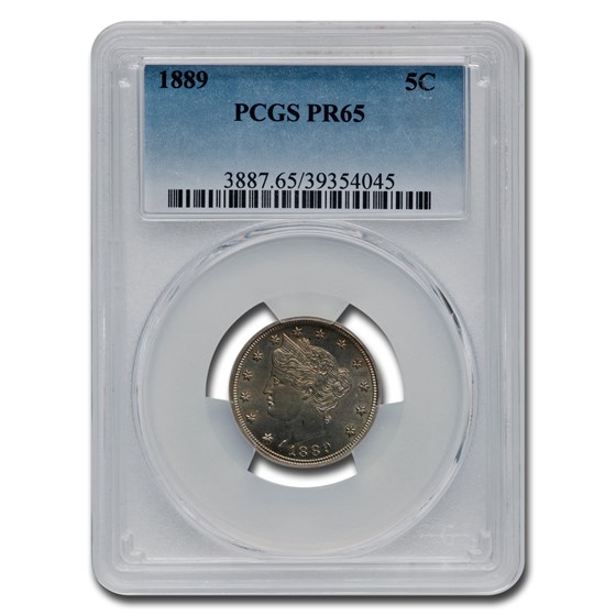 1889 Liberty Head V Nickel PR-65 PCGS 1889 Liberty Head V Nickel PR-65 PCGS