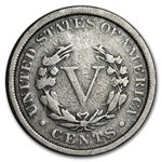 1889 Liberty Head V Nickel VG