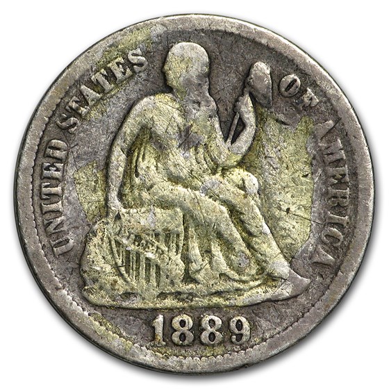 1889 Liberty Seated Dime Good 1889 Liberty Seated Dime Good