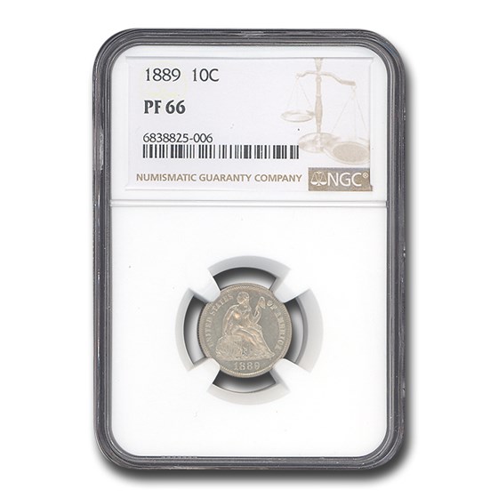 1889 Liberty Seated Dime PF-66 NGC 1889 Liberty Seated Dime PF-66 NGC