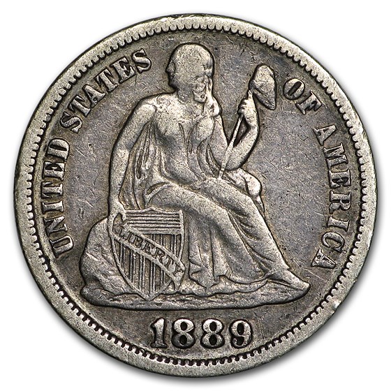 1889 Liberty Seated Dime VF 1889 Liberty Seated Dime VF