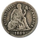1889 Liberty Seated Dime VG