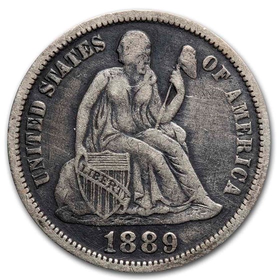 1889 Liberty Seated Dime XF 1889 Liberty Seated Dime XF