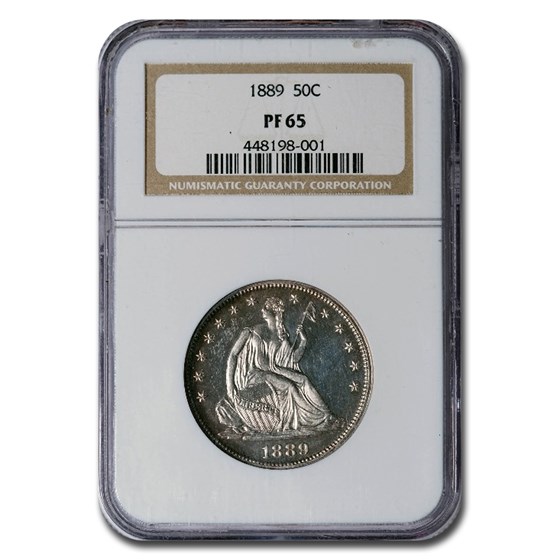 1889 Liberty Seated Half Dollar PF-65 NGC 1889 Liberty Seated Half Dollar PF-65 NGC