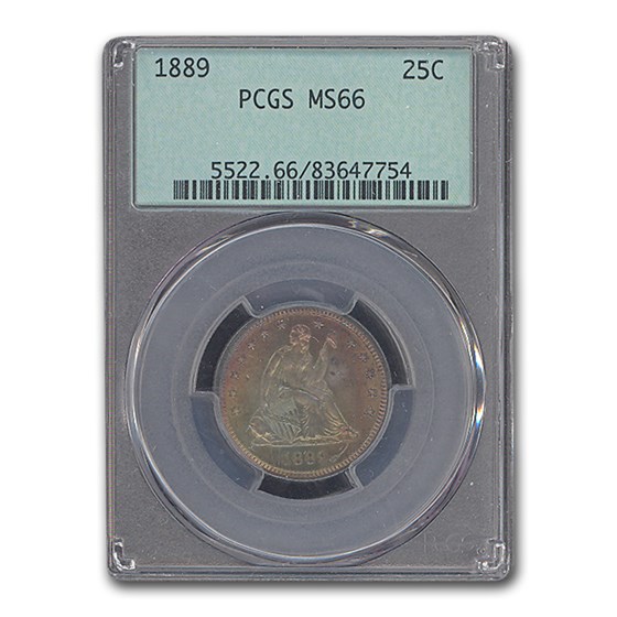 1889 Liberty Seated Quarter MS-66 PCGS 1889 Liberty Seated Quarter MS-66 PCGS