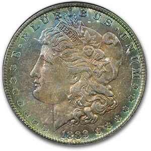 1889 Morgan Dollar MS-62 NGC (Camouflage Toning) 1889 Morgan Dollar MS-62 NGC (Camouflage Toning)