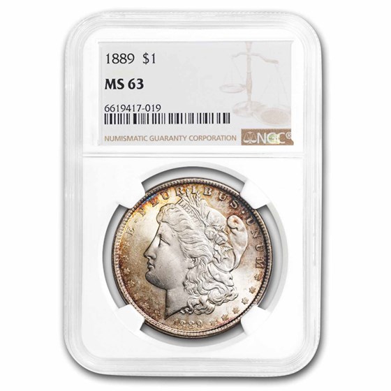 1889 Morgan Dollar MS-63 NGC 1889 Morgan Dollar MS-63 NGC