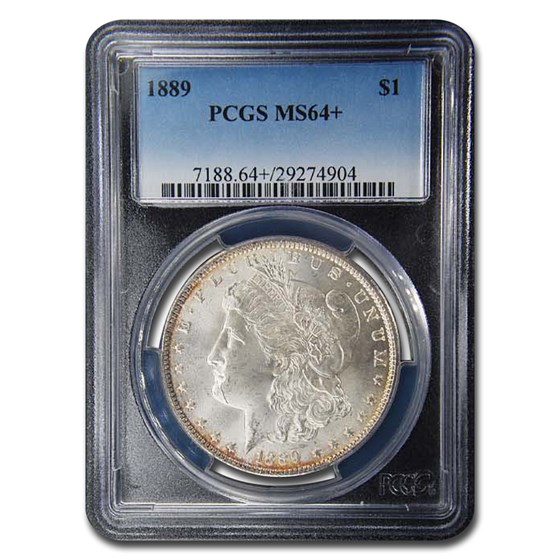 1889 Morgan Dollar MS-64+ Plus PCGS 1889 Morgan Dollar MS-64+ Plus PCGS