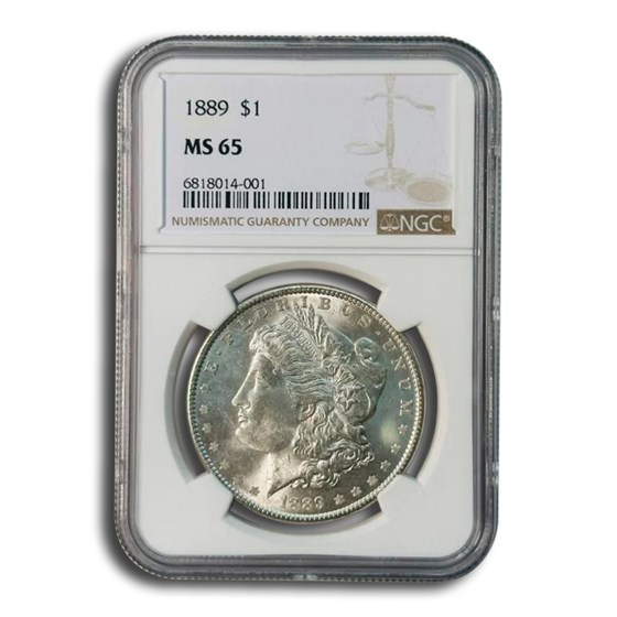 1889 Morgan Dollar MS-65 NGC