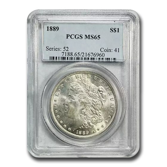 1889 Morgan Dollar MS-65 PCGS 1889 Morgan Dollar MS-65 PCGS
