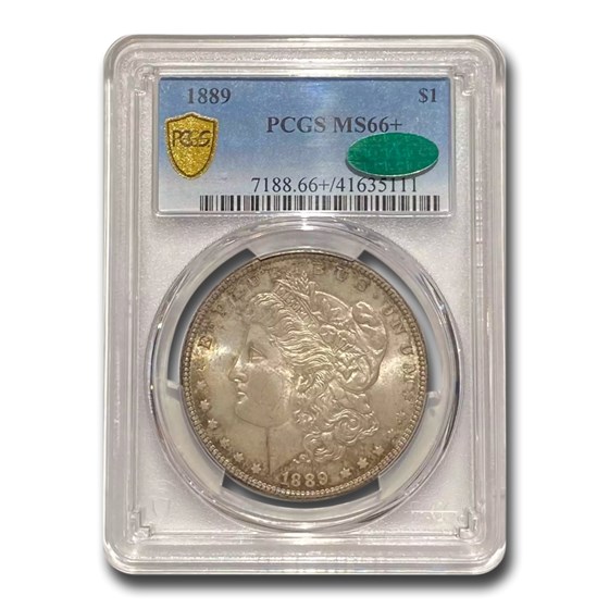 1889 Morgan Dollar MS-66+ PCGS CAC 1889 Morgan Dollar MS-66+ PCGS CAC
