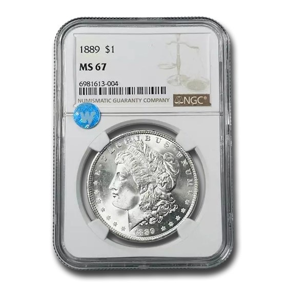 1889 Morgan Dollar MS-67 NGC 1889 Morgan Dollar MS-67 NGC