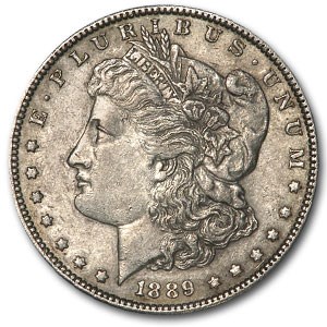 1889 Morgan Dollar XF (Barwing, Top-100) 1889 Morgan Dollar XF (Barwing, Top-100)