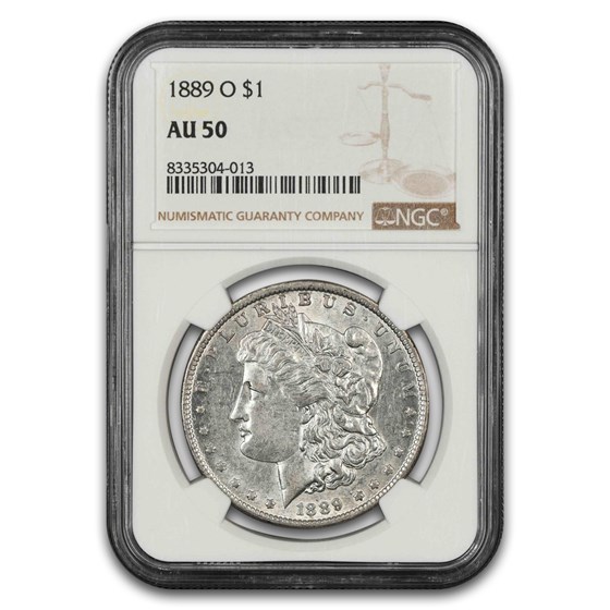 1889-O Morgan Dollar AU-50 NGC