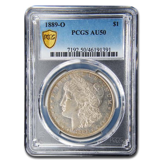 1889-O Morgan Dollar AU-50 PCGS 1889-O Morgan Dollar AU-50 PCGS