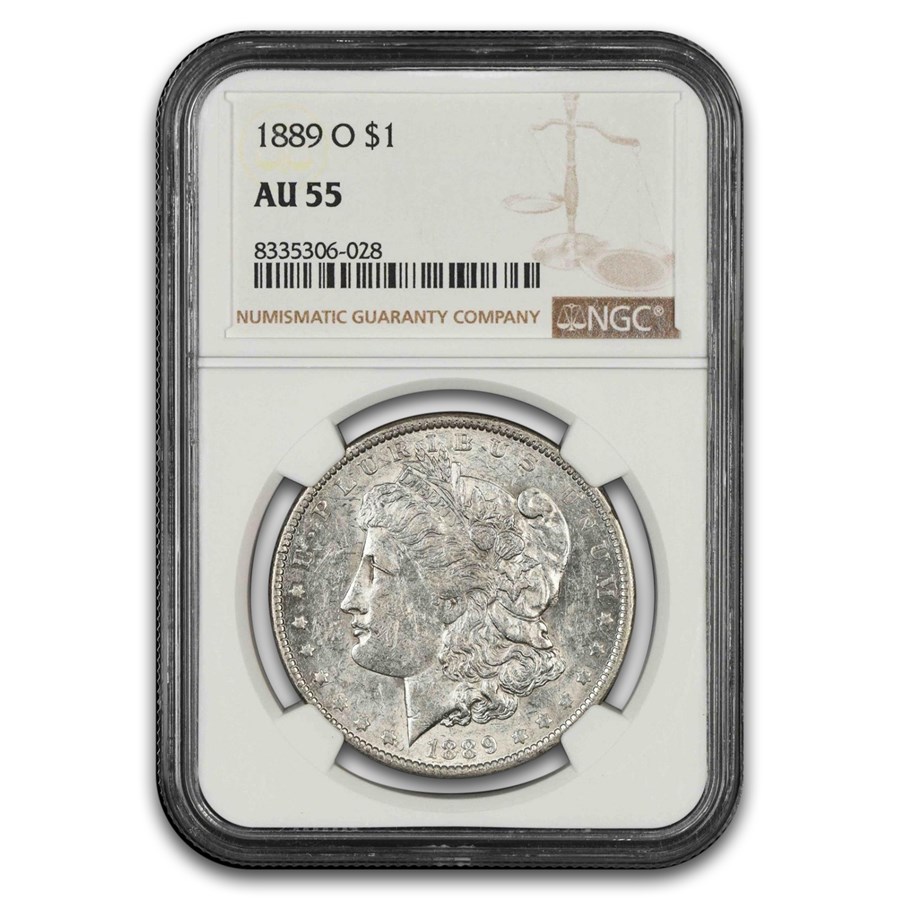 1889-O Morgan Dollar AU-55 NGC