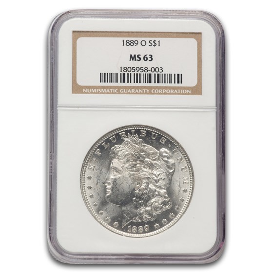 1889-O Morgan Dollar MS-63 NGC