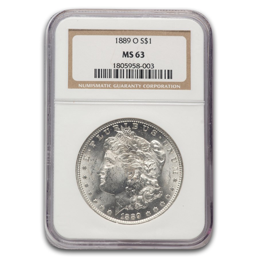 1889-O Morgan Dollar MS-63 NGC