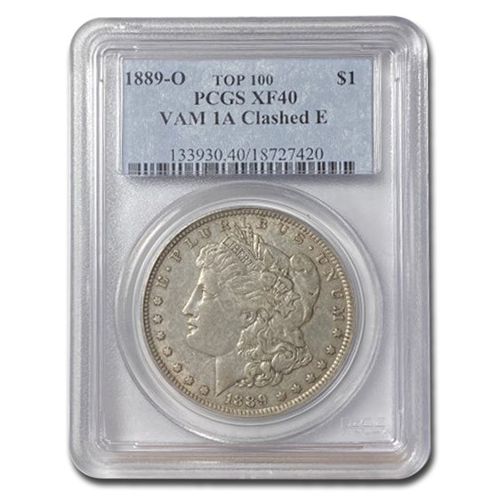 1889-O Morgan Dollar XF-40 PCGS (VAM 1A Clashed E) 1889-O Morgan Dollar XF-40 PCGS (VAM 1A Clashed E)