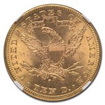 1889-S $10 Liberty Gold Eagle MS-65 NGC