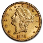 1889-S $20 Liberty Gold Double Eagle AU
