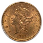 1889-S $20 Liberty Gold Double Eagle MS-61 PCGS