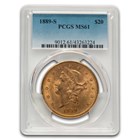 1889-S $20 Liberty Gold Double Eagle MS-61 PCGS