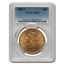 1889-S $20 Liberty Gold Double Eagle MS-63 PCGS