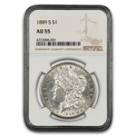 1889-S Morgan Dollar AU-55 NGC