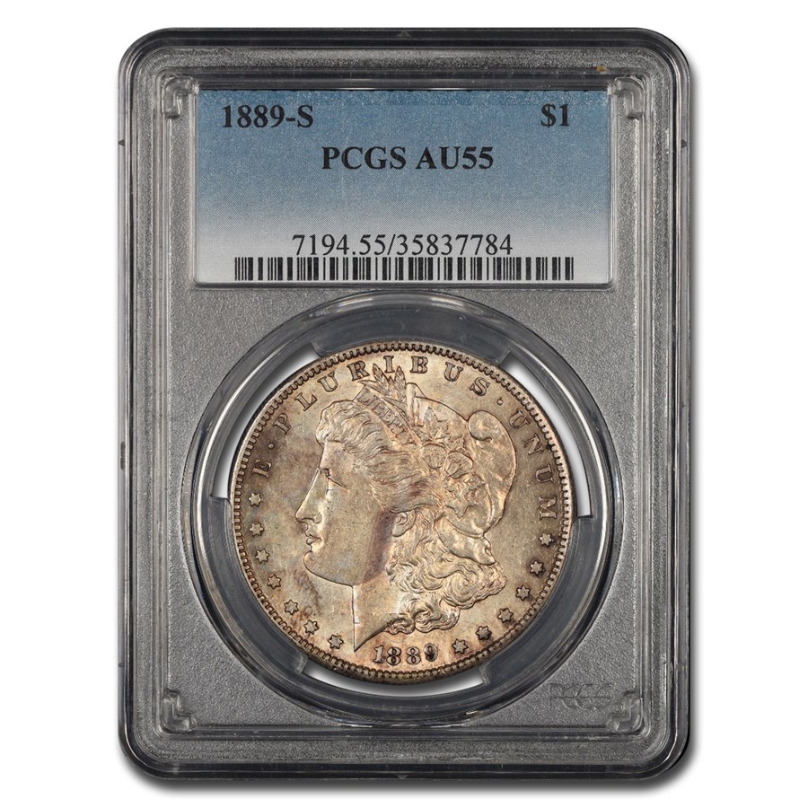 1889-S Morgan Dollar AU-55 PCGS