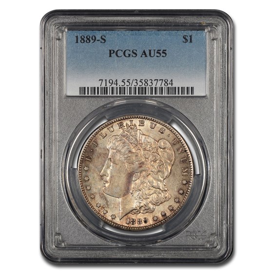 1889-S Morgan Dollar AU-55 PCGS 1889-S Morgan Dollar AU-55 PCGS