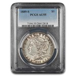 1889-S Morgan Dollar AU-55 PCGS