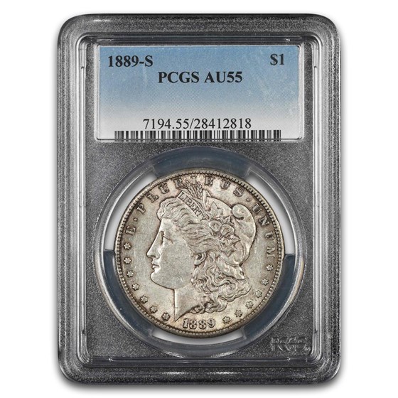 1889-S Morgan Dollar AU-55 PCGS
