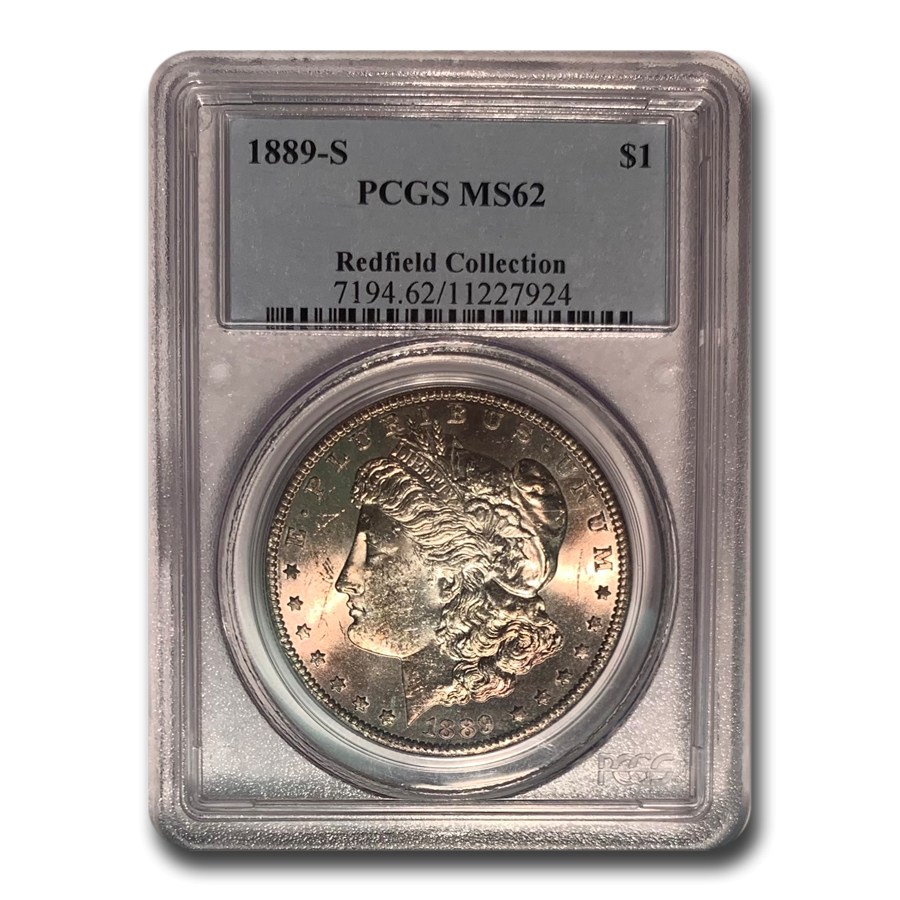 Buy 1889-S Morgan Dollar MS-62 PCGS (Redfield Hoard) | APMEX