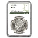 1889-S Morgan Dollar MS-63 NGC (Green Label)