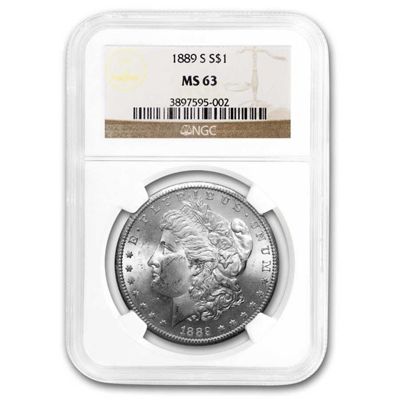 1889-S Morgan Dollar MS-63 NGC 1889-S Morgan Dollar MS-63 NGC