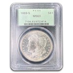 1889-S Morgan Dollar MS-63 PCGS