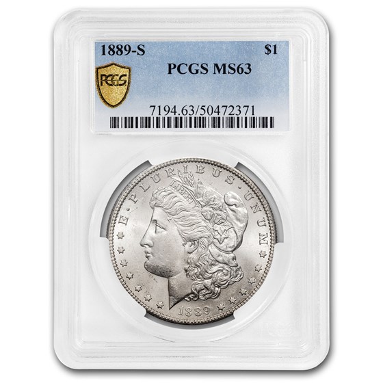 1889-S Morgan Dollar MS-63 PCGS 1889-S Morgan Dollar MS-63 PCGS
