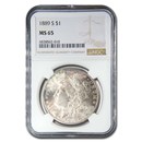 1889-S Morgan Dollar MS-65 NGC