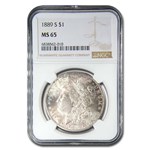 1889-S Morgan Dollar MS-65 NGC