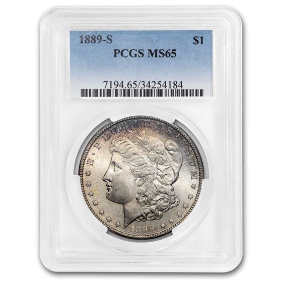 1889-S Morgan Dollar MS-65 PCGS (Toned) 1889-S Morgan Dollar MS-65 PCGS (Toned)