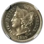 1889 Three Cent Nickel PF-65 NGC