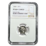 1889 Three Cent Nickel PF-66+ Cameo NGC