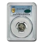 1889 Three Cent Nickel PR-67+ Cameo PCGS CAC
