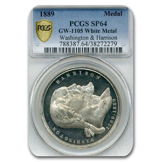1889 Washington Inauguration Centennial Medal SP-64 PCGS 1889 Washington Inauguration Centennial Medal SP-64 PCGS