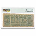 1890 $1.00 Treasury Note Stanton F-12 PMG (Fr#348)