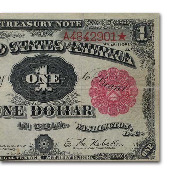 Buy 1890 $1.00 Treasury Note Stanton VF | APMEX
